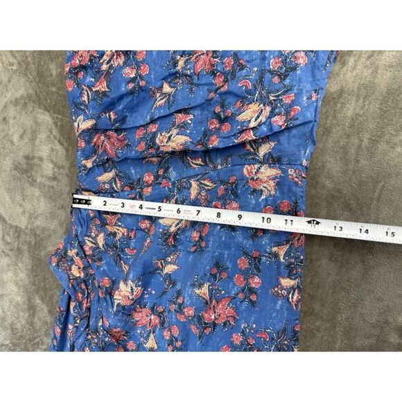 Isabel Marant Étoile Esther Blue Floral One Shoulder Dress Size US 2 XS - Picture 11 of 15